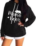 Muicy Womens Hoodies Mama Bear Shir