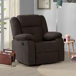 Sleepyhead RX7 - Rocking & Revolving Single Seater Fabric Recliner (Egyptian Brown)