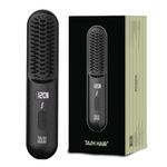 Tash Hair Glide- Cordless Hair Straightening Brush with 40 Mins Runtime | Naturally Straight, Shiny & Frizz Free Hair | 5 Heat Settings & Keratin Bristles | Portable & Rechargeable Straightener Comb