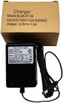 6V Kids Powered Ride On Car Universal Charger with charging indicator-Applicable to a variety of children's electric baby carriage ride toy battery supply power adapter SL06-07-09 6V=1.0A
