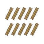 uxcell 10pcs Fully Threaded Rods 5/16x1 All Thread Studs Long Threaded Screw Carbon Steel for Furniture Garden Railing Mounting Assembly Fastening Frame Connection Colorful Zinc