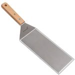 Stainless Steel Metal Griddle Spatula - Hamburger Turner Scraper - Pancake Flipper - Great for BBQ Grill and Flat Top Griddle - Commercial Grade