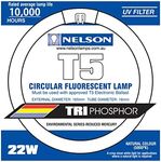 Nelson Triphosphor Fluorescent T5 Circular Lamp, 22W, 5000K, White