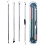 TinyDeer Pimple Popping Kit, Pimple Popper Tools, Blackhead Remover Tools, Comedone Extractor, Black Head Remover Tools, Suitable for Nose and Facial Areas.