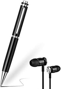 Penna Registratore Vocale, 32GB EPILUM per Conferenze, Mini Spia Registratore Vocale ad Attivazione Vocale HD, Registrazione Portatile con Riproduzione MP3 con Cuffie, USB Ricaricabile