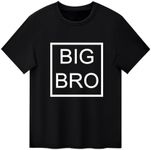 Xinhuida Kids Baby Boy Big Brother T Shirt Tops Toddler Lil Bro Pullover Tees Twins Sibling Matching Clothes Outfit (Big Bro 1-Black, 2-3 Years)