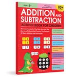 Addition and Subtraction Activity Book For Children - 80+ Activities Inside