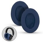 Brainwavz Replacement Earpads for ATH M50X, M50BT, Steelseries Arctis, Pro Wireless & Stealth 600, HyperX Cloud, AKG, SHURE, Philips & Many More Headphones, Memory Foam Ear Pad Cushions, Dark Blue Oval