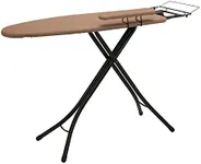 Household Essentials Mega Ironing Board, 4-Leg, Bronze Frame Brown