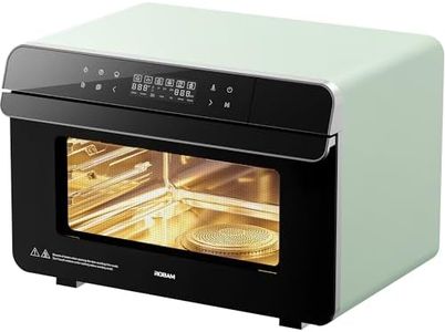 ROBAM Toaster Air Fryer Combi Oven, Countertop Steam Oven 20-in-1 with Convection Steam Roast & Bake, Multi-Stage Cooking, Self-Clean, 7 Modes, 30 Built-In Recipes, for Kitchen Pizza Baking (Green)
