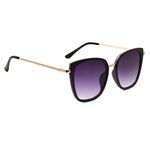 Peter Jones UV Protected Retro Cateye Sunglasses for Women/Girls (RD018B)