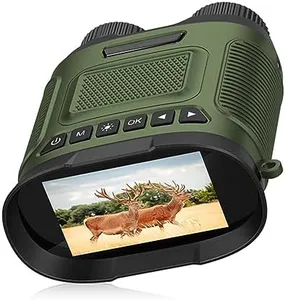 CuisinSmart 2.5K Hd Large Screen Goggles Binoculars Infrared with 8X Digital Zoom for Camera Video Recording Outdoor Camping ArmyGreen