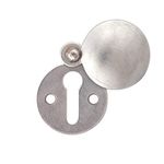 Union Covered Standard Key Hole Escutcheon Satin Anodised Aluminium