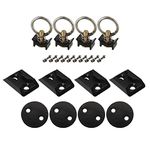 US Cargo Control 2" Black Track Anchor Point Tie Down Kit