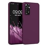 kwmobile Case Compatible with Xiaomi Redmi Note 11 Pro/Note 11 Pro (5G) / Note 12 Pro (4G) Case - TPU Silicone Phone Cover with Soft Finish - Bordeaux Violet