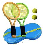 Comfy Grip Kids Tennis Racket Set with Balls, Junior Tennis Racquets with Carrying Bag Rubber Tennis Racquet Set for Children 3 Years Old + Child Outdoor Indoor GYM Sports Equipments