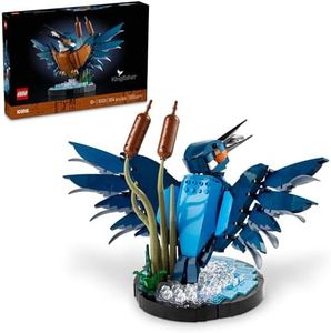 LEGO Icons Kingfisher Model Building Kit - Detailed 3D Puzzle for Adults, 18+ - Collectible, Relaxing DIY Craft for Bird Lovers - Gift for Mother's Day - 10331