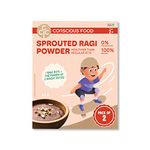 Conscious Food For Kids-Sprouted Ragi Powder-Pack Of 2,400G ,100% Natural Sprouted Ragi Flour/Nachni Flour/Ragi Satva/Kodra/Taidalu/Kezhvaragu/Finger Millet Flour,No Milk,No Sugar,No Salt
