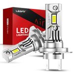 LASFIT H7 LED Headlight Bulbs, 1:1 No Adapter Required Plug and Play LED Headlight, 6500K Cool White LED Light Bulbs, H7 for Front Light Bulb, 2PCS