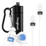 Hearprotek Concert Ear Plugs, 2 Pairs High Fidelity Noise Reduction Music Earplugs Hearing Protection for Festival Rave Music Musicians Motorbike DJ Drums Percussion Autism