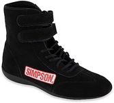 Simpson Racing 28100BK The Hightop Black Size 10 SFI Approved Driving Shoes