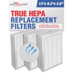 LifeSupplyUSA Complete Set of 3 Filters Compatible with All Blueair 500 600 Series Air Purifiers 501 503 505 510 550E 555EB 601 603 605 650E