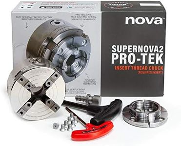 NOVA 23262 13-Piece PRO-TEK SUPERNOVA2 Insert-Type Wood Lathe Chuck and Jaws Set