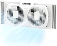 Comfort Zone Twin Window Fan with R