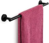 Marmolux Acc - Matte Black Towel Bar - 24 inch Bathroom Towel Holder - Heavy Duty Stainless Steel SUS 304 Bar - Wall Mounted Towel Rack Storage Set - Ideal for Bathroom & Kitchen. - Hand Towel Holder