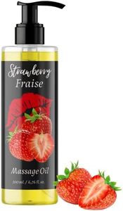 QKnatur - Aceite de Masaje Relajante con fragancia Fresa - 200 ml - Para masajes corporales