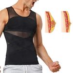 GKTY Gynecomastia Compress Tank Top, Men's Corset Vest, Compression Tank Top Men,Shaper Slimming Vest Tight Tummy Underwear,Breathable, High Elastic, Comfortable