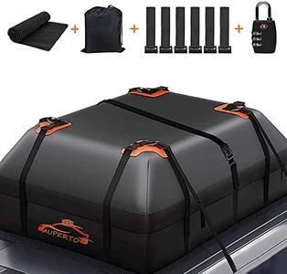 Sac de toit de voiture en PVC étanche avec tapis antidérapant + serrure + 6 crochets de porte, convient pour tous les véhicules avec/sans porte-bagages