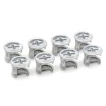 ReplacementScrews Eccentric Cam Locks Compatible with IKEA 103114 (Kullen, Alex, MICKE) Case with Flange - 12mm x 10mm - Zinc Alloy (Pack of 8)