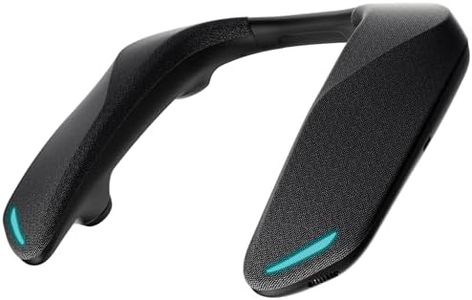 Panasonic SoundSlayer Wireless Wearable Speaker System for Gaming, Movies and Music, Lightweight Neck Speaker with Built-in Microphone and Immersive, Dimensional Sound - SC-GNW10 (Black)