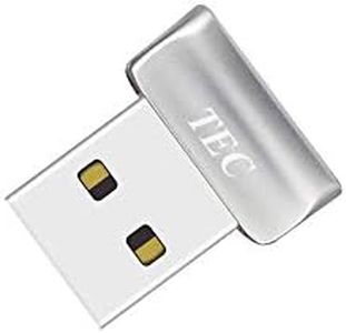 Mini USB Fingerprint Reader for Windows 10 Hello, TEC TE-FPA2 Bio-Metric Fingerprint Scanner PC Dongle for Password-Free and File Encryption, 360° Touch Speedy Matching Security Key