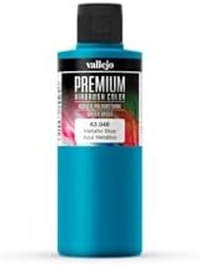 Vallejo Premium Airbrush Paint, Metallic Blue, 200 ml