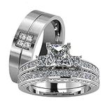 LOVERSRING Couple Ring Bridal Set H