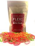 Flexi Rubber Bands - 1 inch Diameter - 800 pcs for use in Office, Home and Kitchen