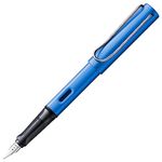 LAMY AL-star oceanblue - Fountain Pen with ergonomic grip & polished steel nib in size F - lightweight aluminum body - including LAMY T 10 blue cartridge - Right-Handed