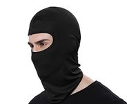 GANWAY Ski Mask Thermal Balaclava Sports Face Mask Hood Skullies Beanies Outdoor Sports Cycling Hat (L) Black