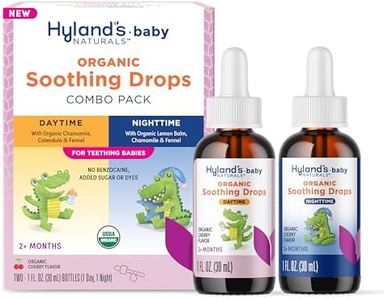 Hyland's Baby Organic Daytime and Nighttime Soothing Drops Combo Pack, Drops for Oral Discomfort, 2 oz.