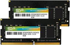 SP Silicon Power Upgrade 16GB (2x8GB) DDR4 Dual Rank 3200MHz 1.2V SODIMM Laptop Notebook RAM Memory Module SP016GBSFU320X22