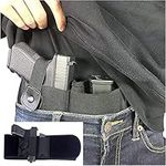 Gexgune Concealed Carry Holster Tactical Right-hand Belly Band Airsoft Gun Case with Magazine Pouch for Universal Pistol Military Combat