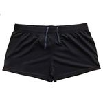 Alivegear Men's Bodybuilding Golds Gym Shorts 3" Inseam Cotton Without Pocket Black Color Size M