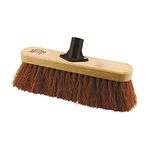 Elliott 29cm Natural Coconut Fibre FSC Certified Broom Head Replacement with Stiff Bristles – Heavy Duty, Ideal for Indoor Use, Homes, Kitchens and Spring Cleaning, Brown