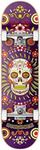 Centrano Unisex Adult Hydroponic Skateboard Complete Board, Purple Skull, 8.125 Inches