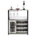 GAOMON Wine Bar Rack Cabinet with D
