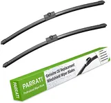 PARRATI® 24 Inch & 24 inch of High Performance Premium All-Season Automotive Replacement Windshield Wiper Blades, Easy DIY Install & Superior Road Visibility, Durable Stable And Quiet (Set of 2)