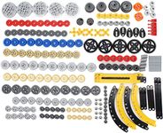 SEEMEY 233PCS Gear Set for Technic Series Parts Compatible with Lego Technic Parts, DIY Gears Assortment Pack(Liftarm, Pins, Axles, Connectors) for Technic Building Blocks Set (Gear Set)