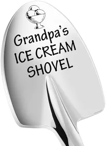 Grandpa Gifts, Fathers Day Birthday Gifts for Grandpa from Grandkids Granddaughter, Great Grandpa Gifts, New Grandpa Gifts, Grandpa's Ice Cream Spoon Scoop